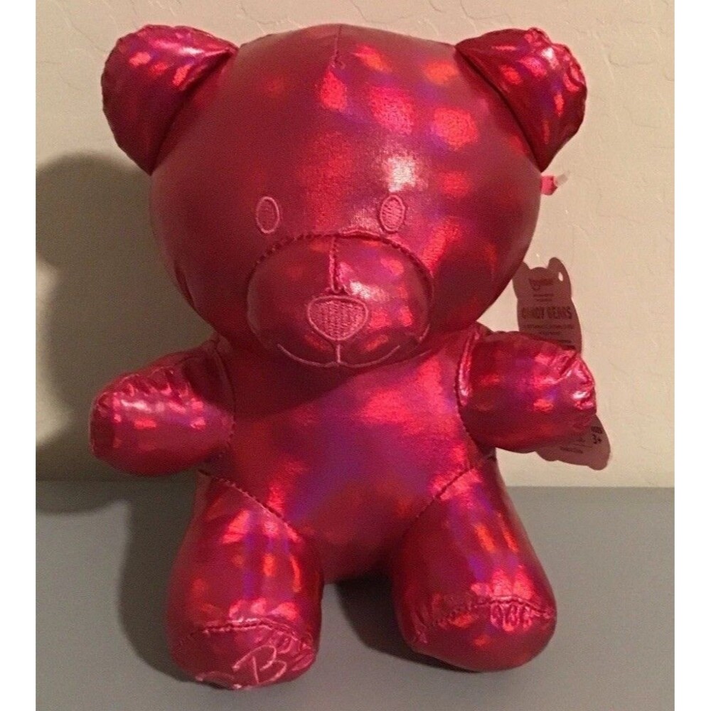 NEW Candy Bears Plush - Metallic Hot Pink Bear 8" NWT